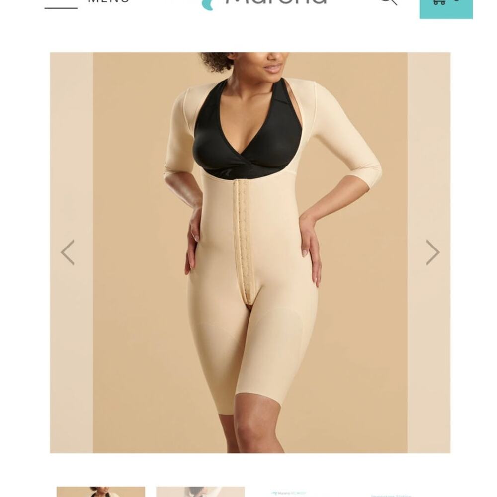 Marena Recovery reinforced body suit with sleeves
